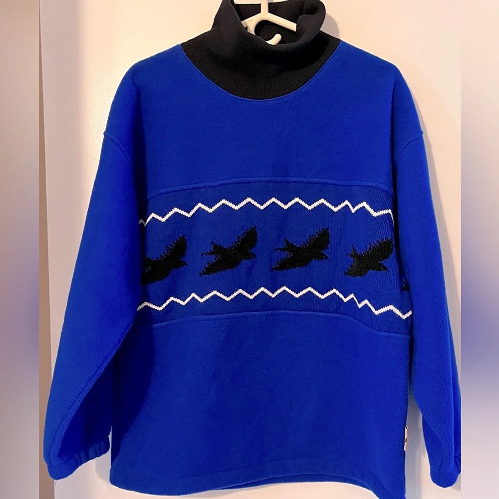 Vintage Tundra Sport Bird Fleece Pullover
